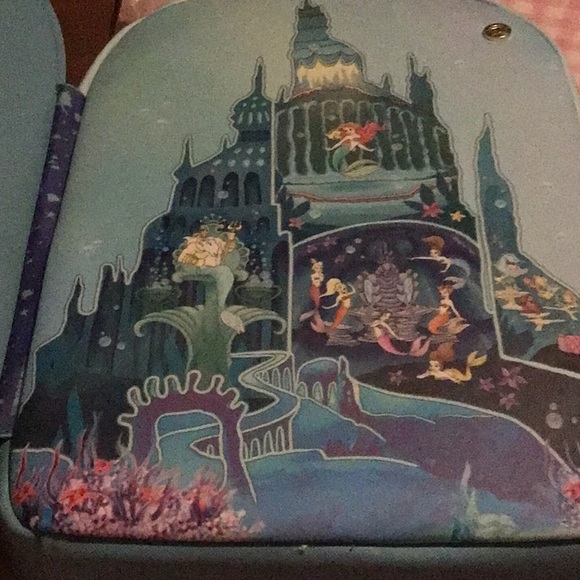 Loungefly Disney The Little Mermaid Castle Mini Backpack - BoxLunch Exclusive - Picture 6 of 6